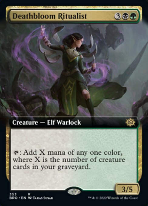 Deathbloom Ritualist (BRO) / Extended Art