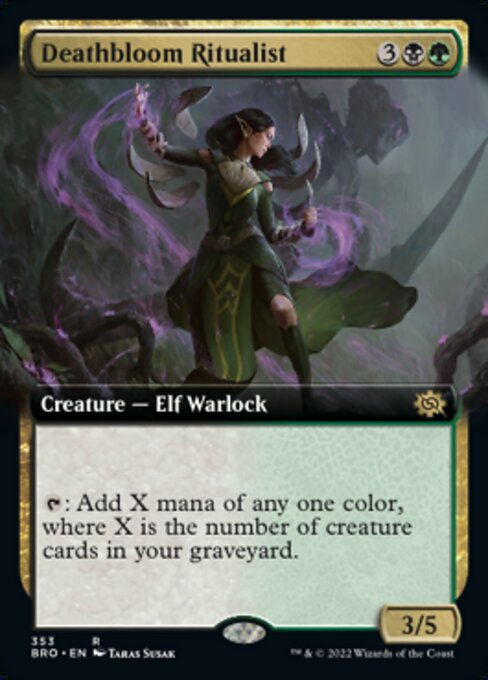 Deathbloom Ritualist (BRO) / Extended Art