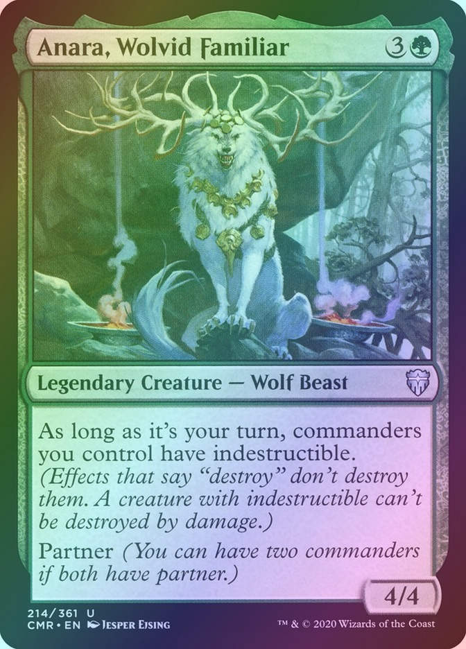 Anara, Wolvid Familiar (CMR) (214) / Foil