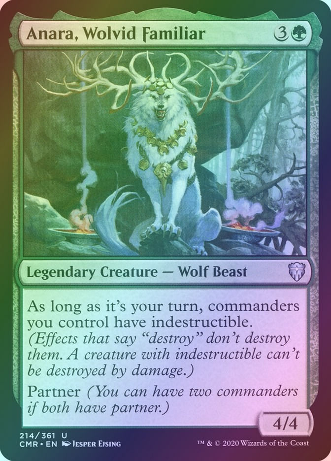 Anara, Wolvid Familiar (CMR) (214) / Foil