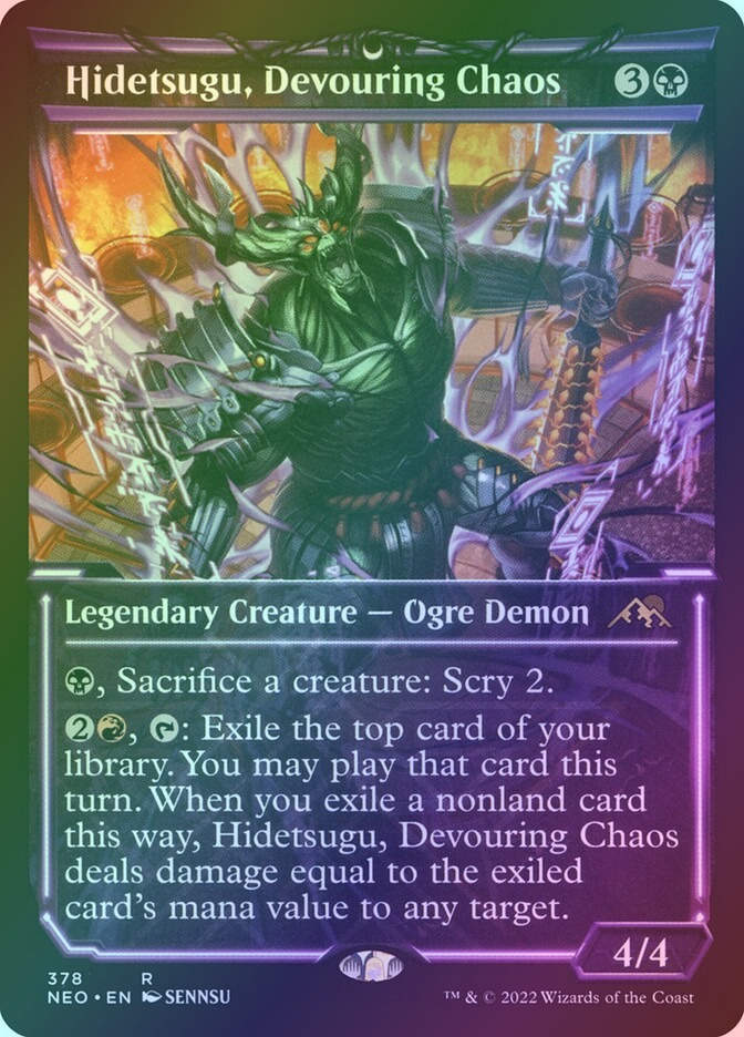 Hidetsugu, Devouring Chaos (NEO) (378) / Showcase / Foil