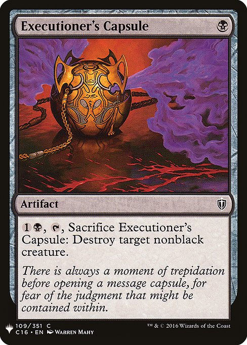 Executioner's Capsule (PLST) (C16-109)