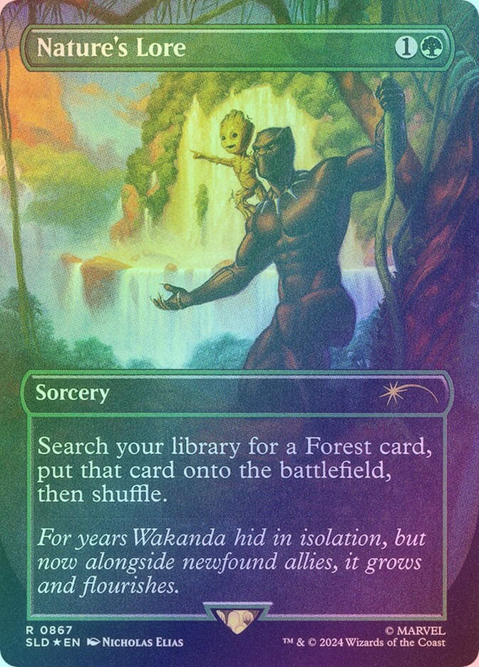 Nature's Lore (SLD) (867) / Borderless / Foil