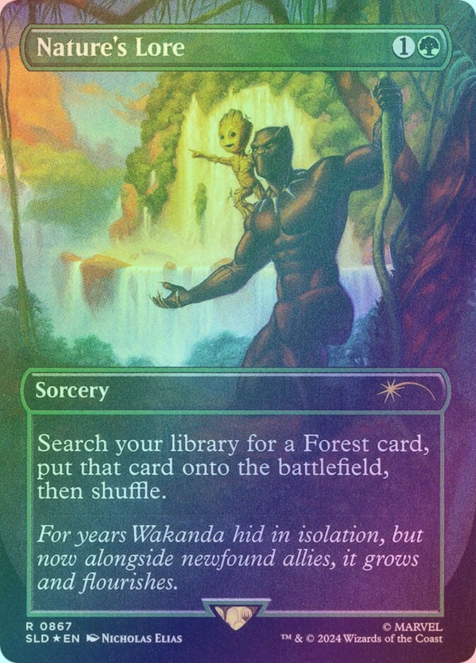 Nature's Lore (SLD) (867) / Borderless / Foil