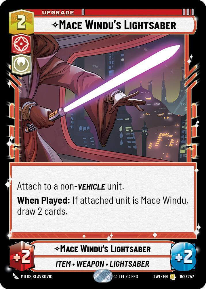 Mace Windu's Lightsaber (TWI) (152/257) / Foil