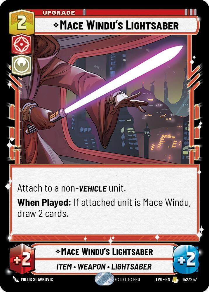Mace Windu's Lightsaber (TWI) (152/257) / Foil