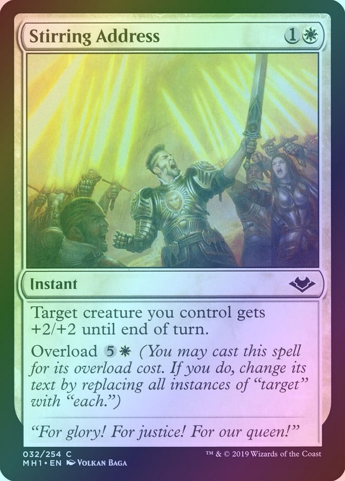 Stirring Address (MH1) (32) / Foil