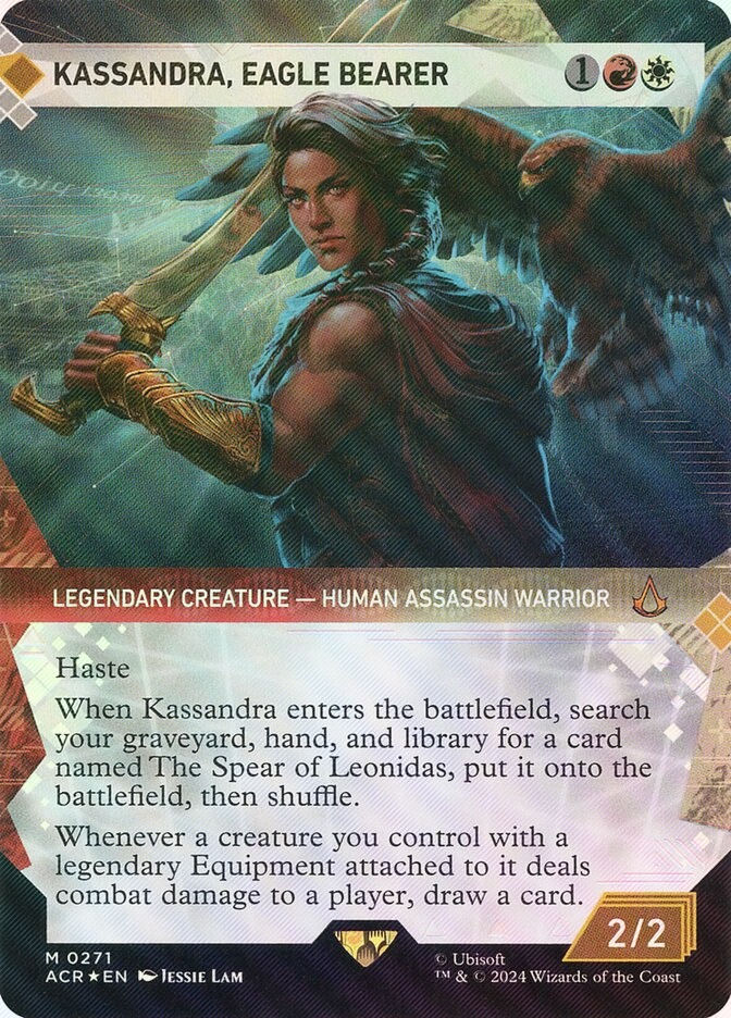 Kassandra, Eagle Bearer (ACR) (271) / Borderless / Showcase / Textured Foil