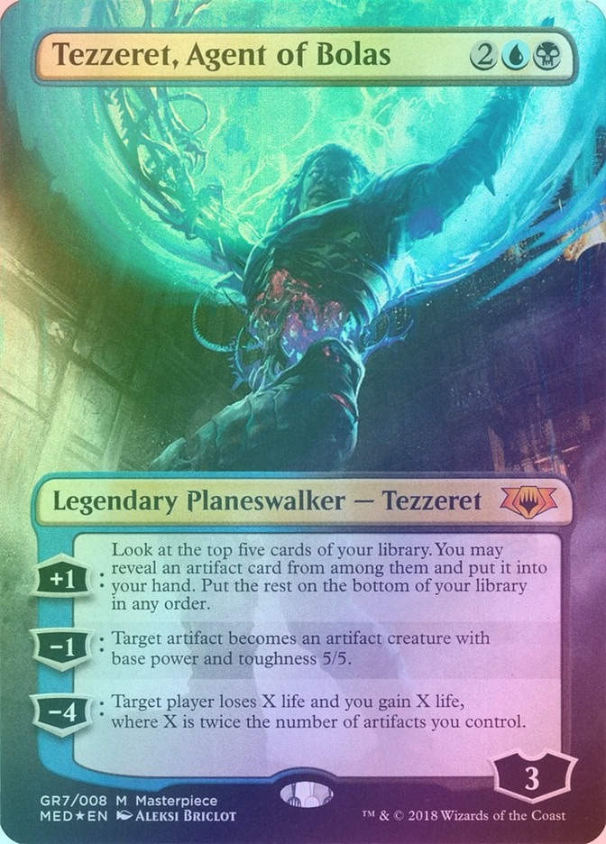 Tezzeret, Agent of Bolas (MED) (GR7) / Borderless / Foil
