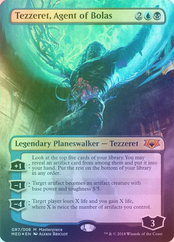 Tezzeret, Agent of Bolas (MED) (GR7) / Borderless / Foil
