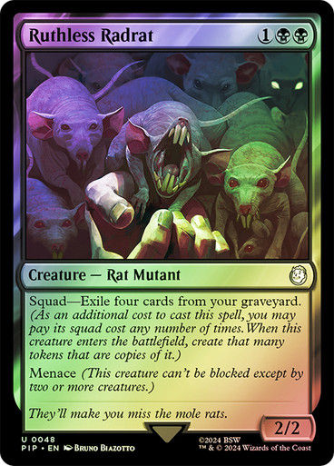 Ruthless Radrat (pip) (48) / Foil