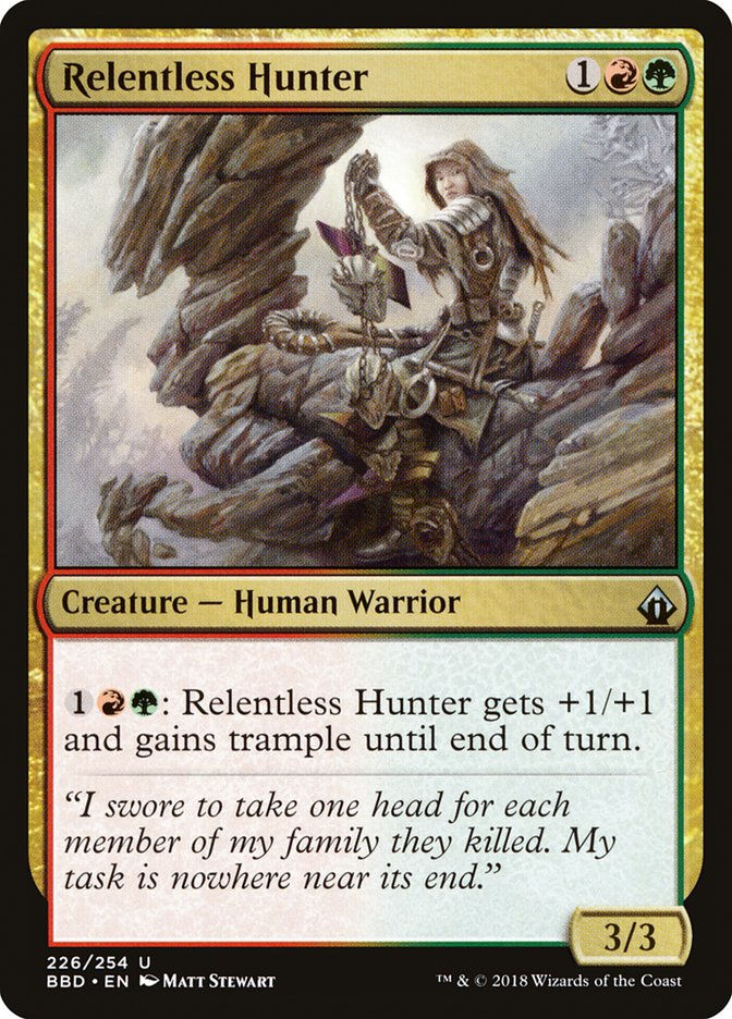 Relentless Hunter (BBD) (226) / Foil