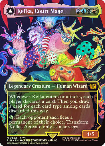 Kefka, Court Mage // (FIN) (322) / Borderless / Foil
