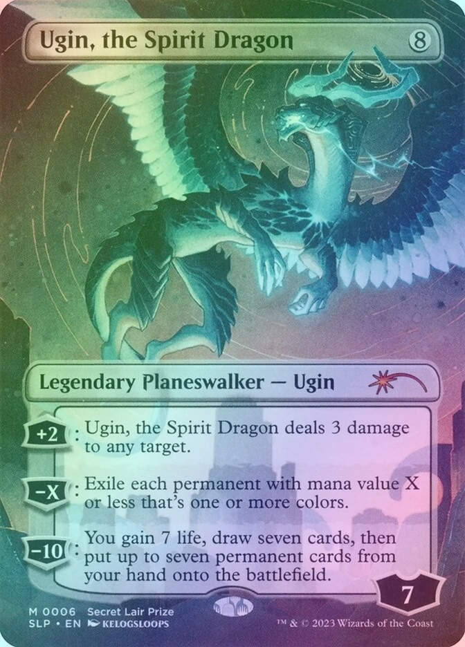 Ugin, the Spirit Dragon (SLP) (6) / Borderless / Foil