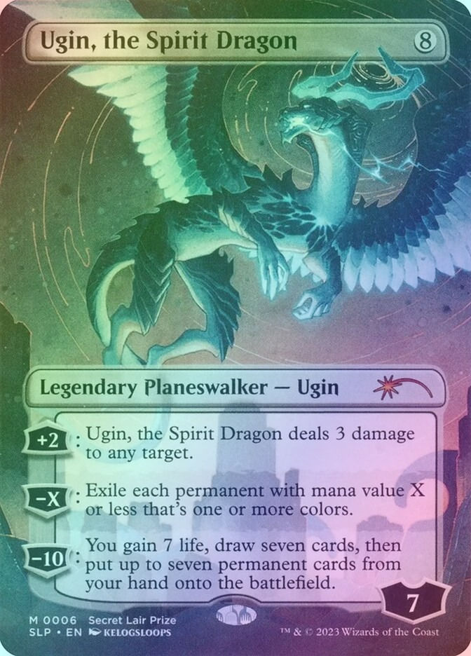 Ugin, the Spirit Dragon (SLP) (6) / Borderless / Foil