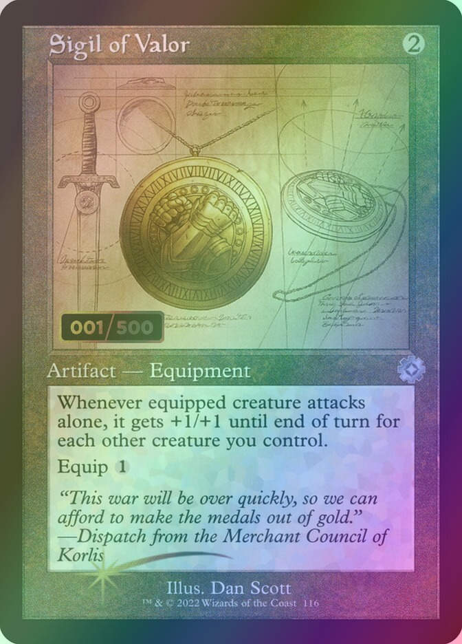 Sigil of Valor (BRR) (116z) / Serialized