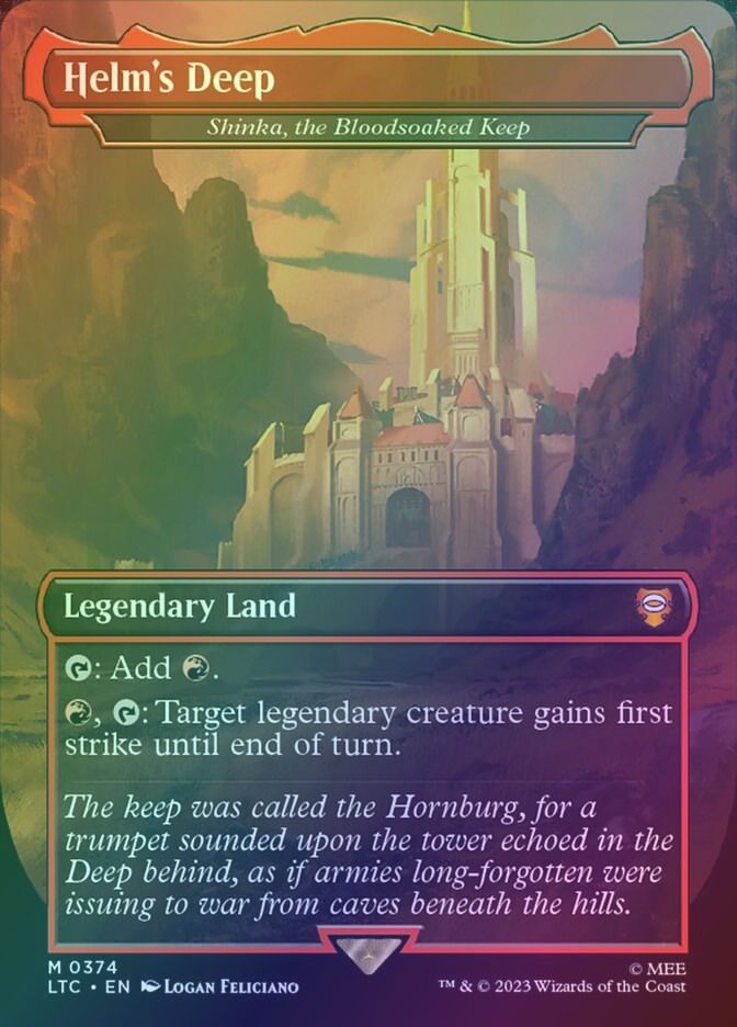 Shinka, the Bloodsoaked Keep (LTC) (374) / Borderless / Foil