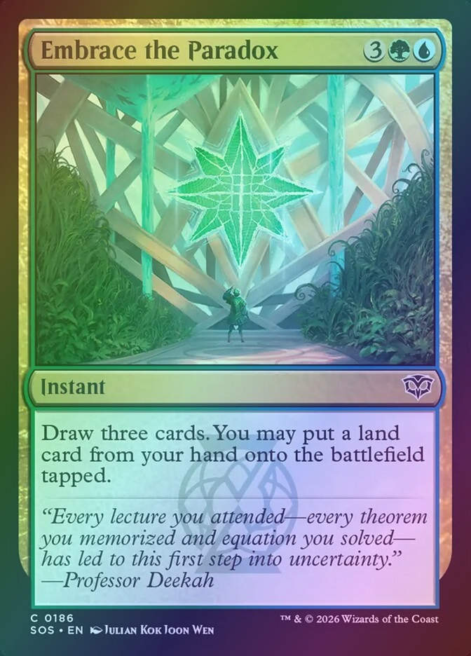 Embrace the Paradox (SOS) (186) / Foil