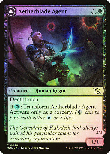 Aetherblade Agent // Gitaxian Mindstinger (mom) / Foil — cara 1 de 2