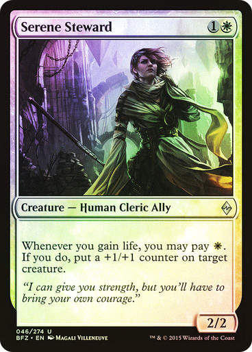 Serene Steward (BFZ) (46) / Foil