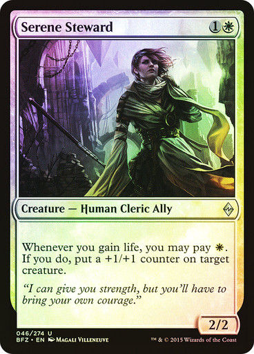 Serene Steward (BFZ) (46) / Foil