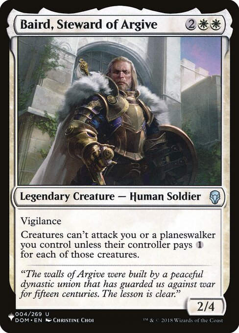 Baird, Steward of Argive (PLST) (DOM-4)