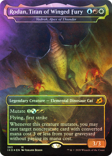 Vadrok, Apex of Thunder (IKO) (383) / Borderless / Foil