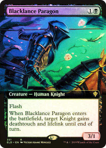 Blacklance Paragon (ELD) (351) / Extended Art / Foil