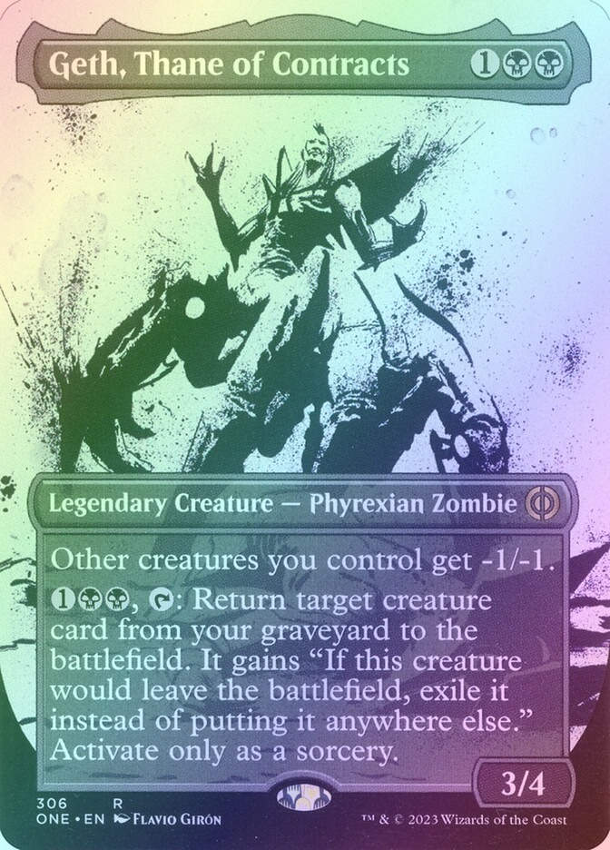 Geth, Thane of Contracts (ONE) (306) / Borderless / Showcase / Foil