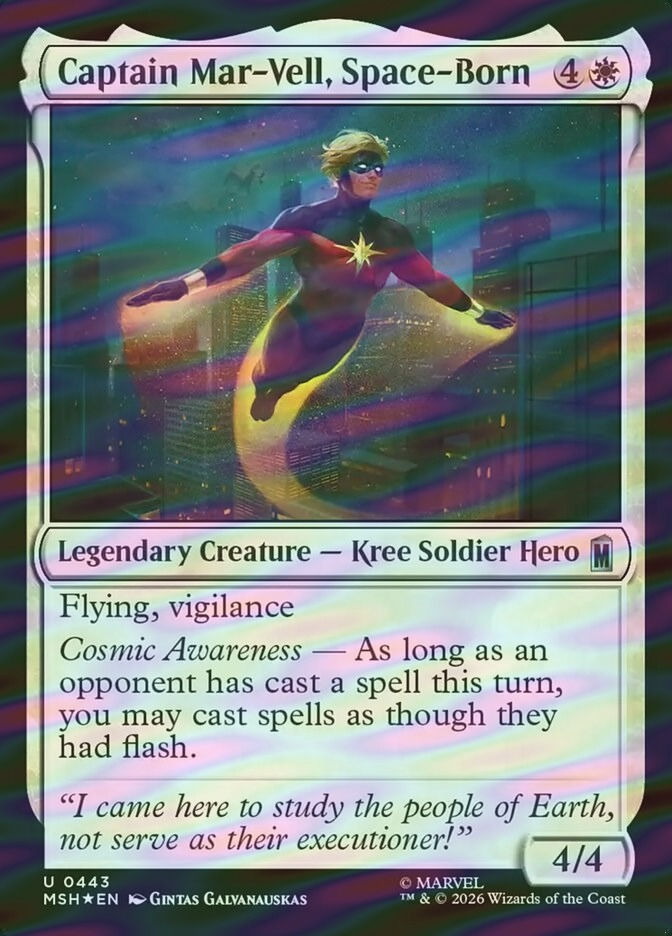 Captain Mar-Vell, Space-Born (MSH) (443) / Surge Foil