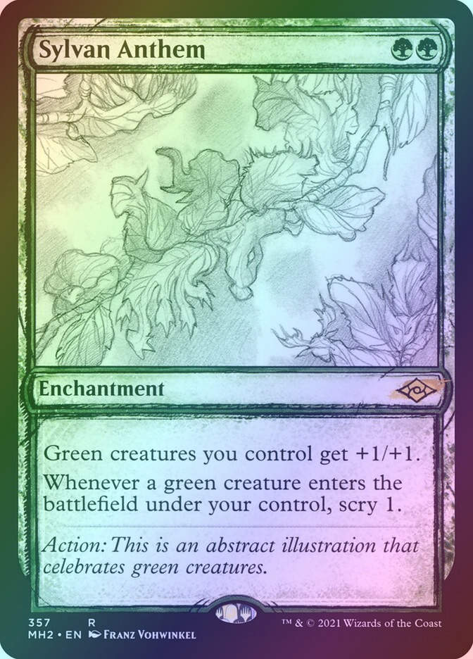 Sylvan Anthem (MH2) (357) / Showcase / Foil
