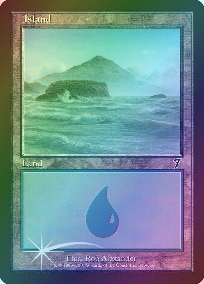 Island (7ED) (333★) / Foil