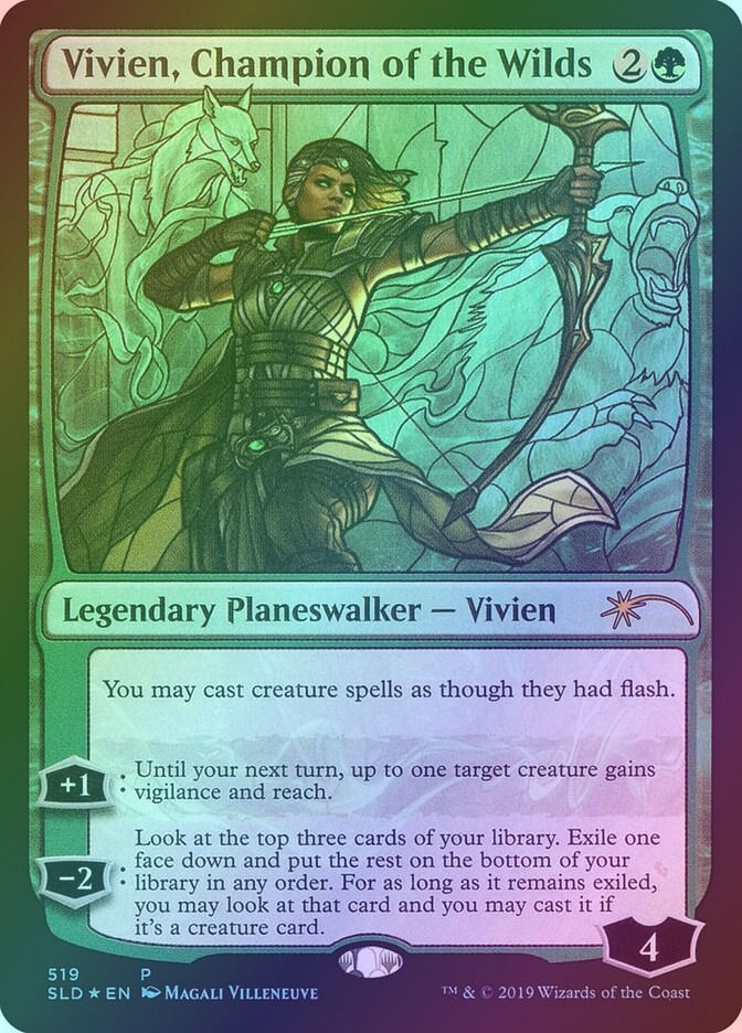 Vivien, Champion of the Wilds (SLD) (519) / Foil