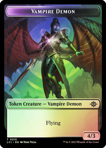 Vampire Token // Vampire Demon Token (lci_tf) — cara 2 de 2