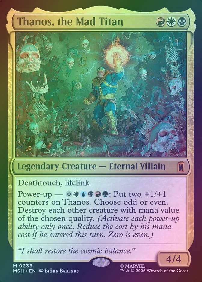 Thanos, the Mad Titan (MSH) (233) / Foil