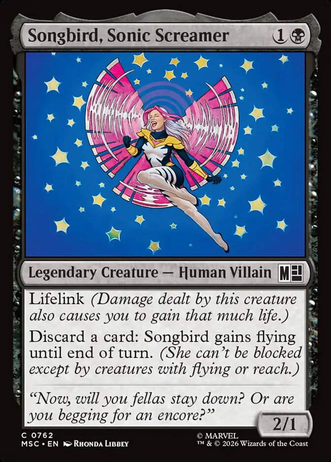 Songbird, Sonic Screamer (MSC) (762)