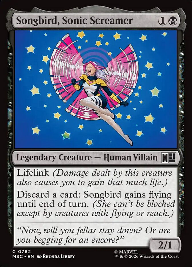 Songbird, Sonic Screamer (MSC) (762)