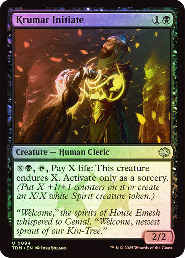 Krumar Initiate (TDM) (84) / Foil