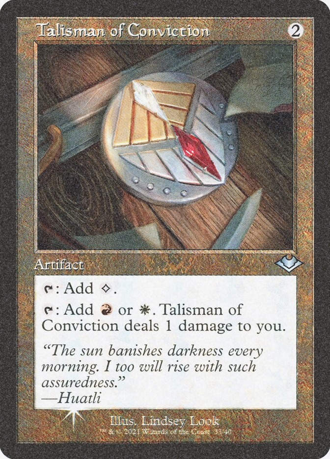 Talisman of Conviction (H1R) (33) / Foil Etched