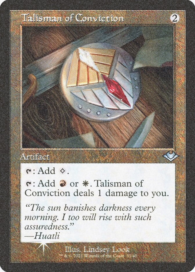 Talisman of Conviction (H1R) (33) / Foil Etched