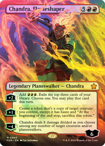 Chandra, Flameshaper (FDN) (360) / Foil / Borderless