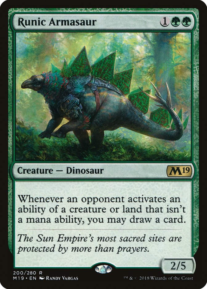 Runic Armasaur (M19) (200)