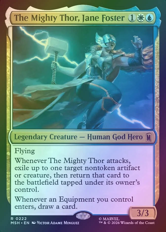 The Mighty Thor, Jane Foster (MSH) (222) / Foil