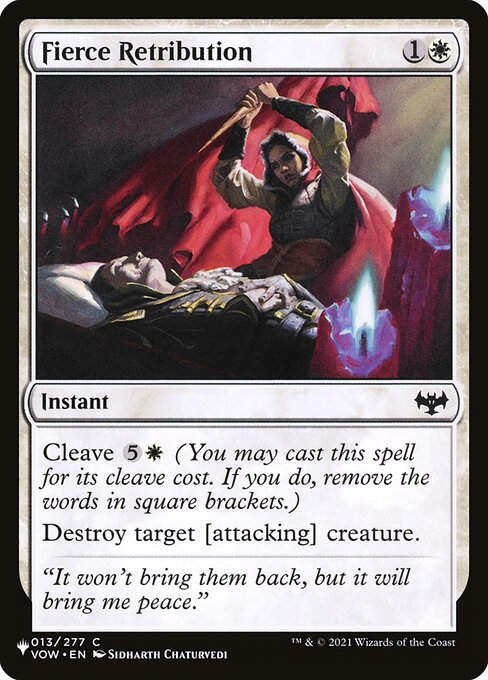 Fierce Retribution (PLST) (VOW-13)
