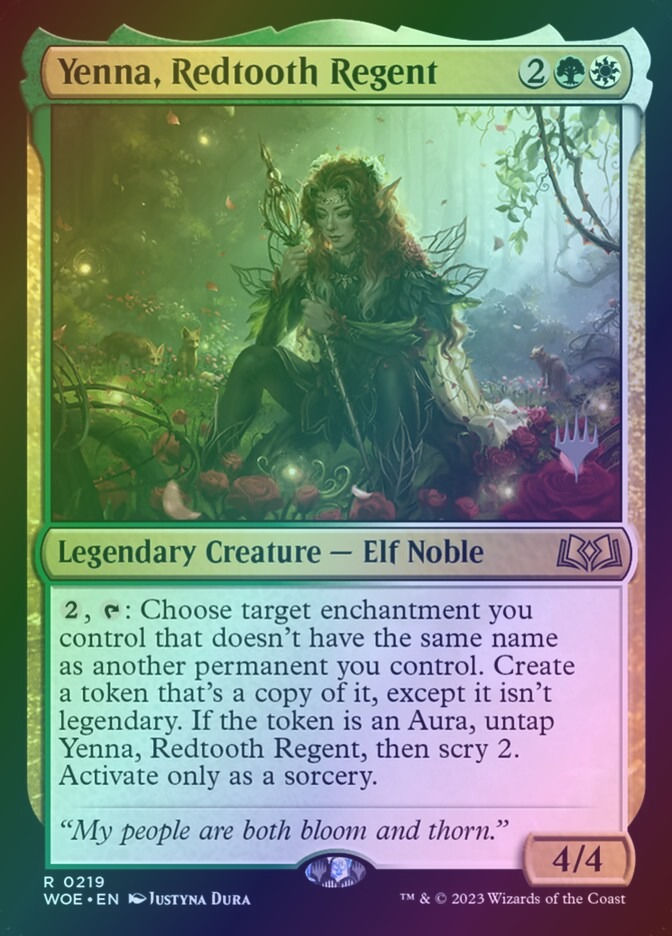 Yenna, Redtooth Regent (PWOE) (219p) / Foil