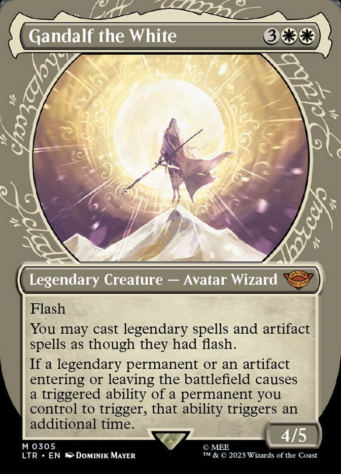 Gandalf the White (LTR) (305) / Borderless / Showcase