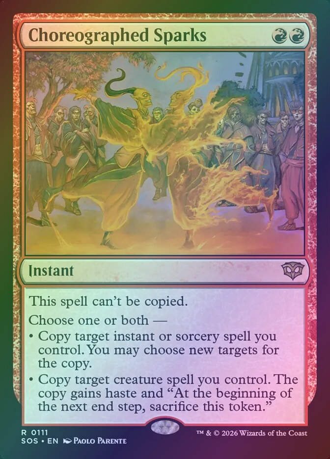 Choreographed Sparks (SOS) (111) / Foil