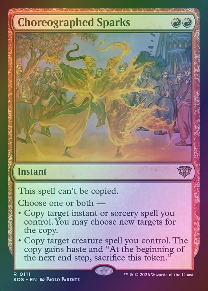 Choreographed Sparks (SOS) (111) / Foil