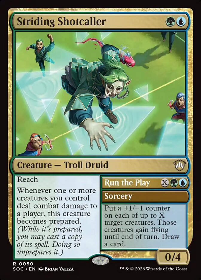 Striding Shotcaller // Run the Play (SOC) (50)