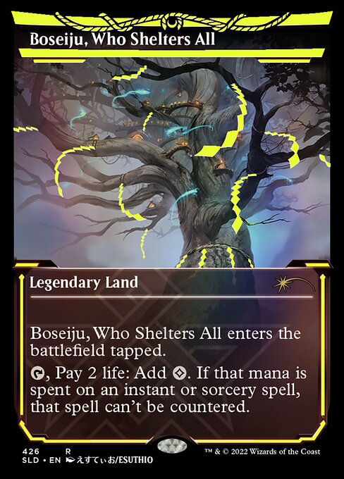 Boseiju, Who Shelters All (SLD) (426) / (Neon Ink Yellow) Foil